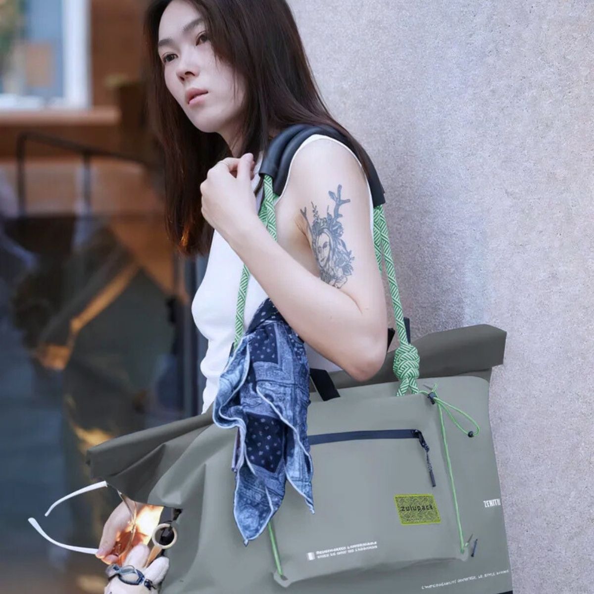 Multi-Functional Waterproof Travel Tote with Detachable Sling