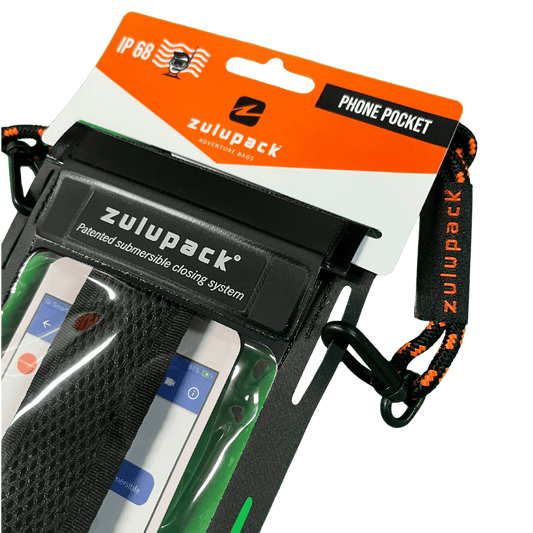 phone pocket black lanyard clip