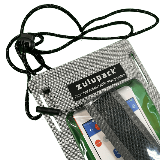 phone pocket grey lanyard