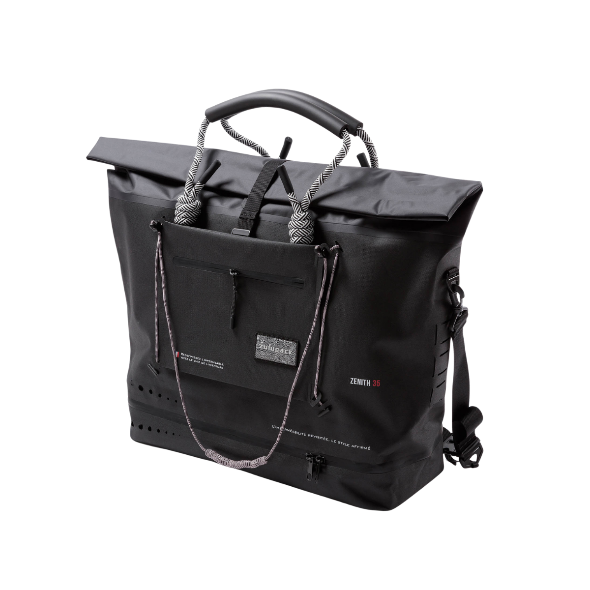 Multi-Functional Waterproof Travel Tote with Detachable Sling - Charcoal Series