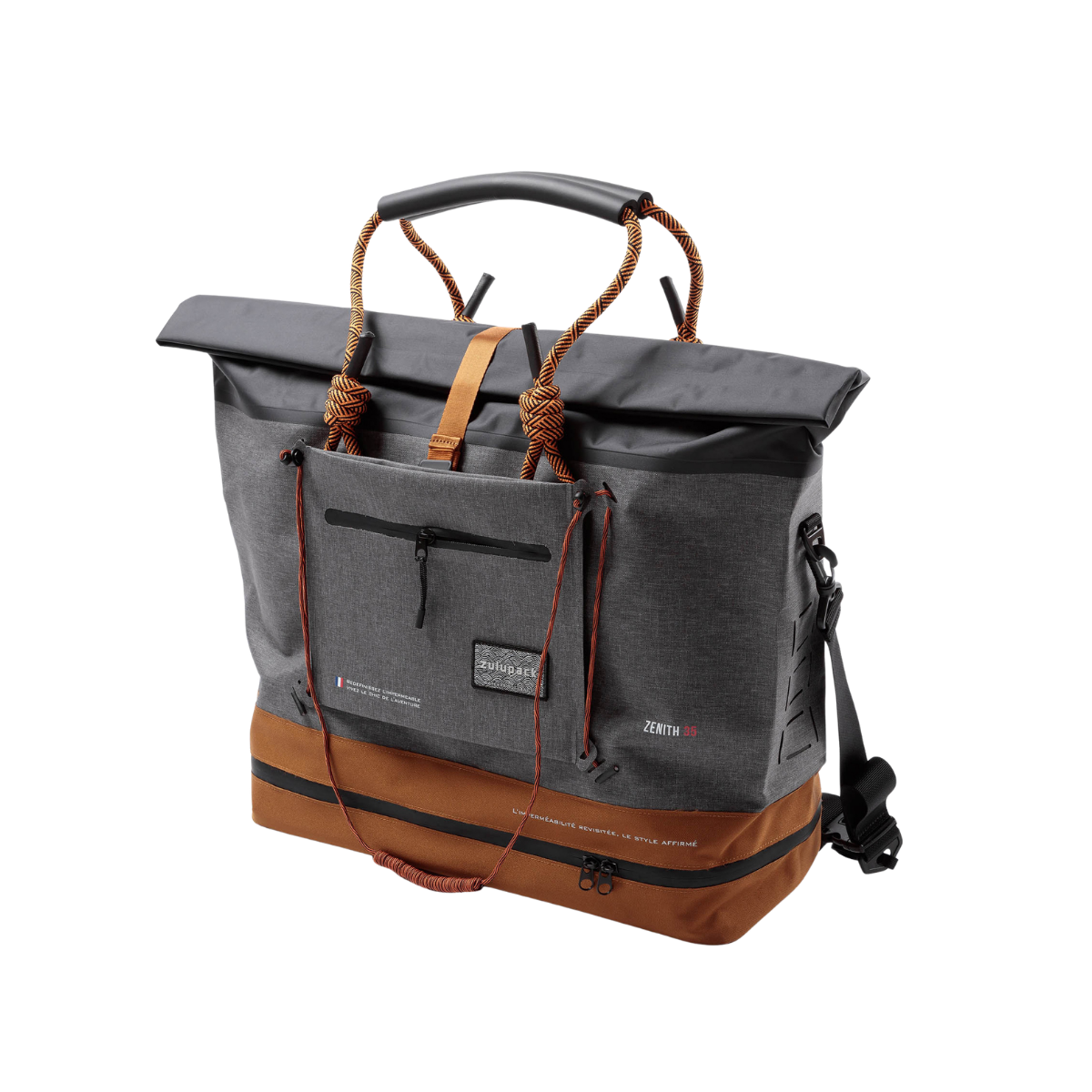 Multi-Functional Waterproof Travel Tote with Detachable Sling - Charcoal Series